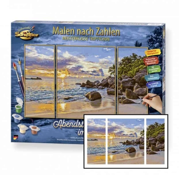 Schipper - Evening Mood in Paradise, triptych