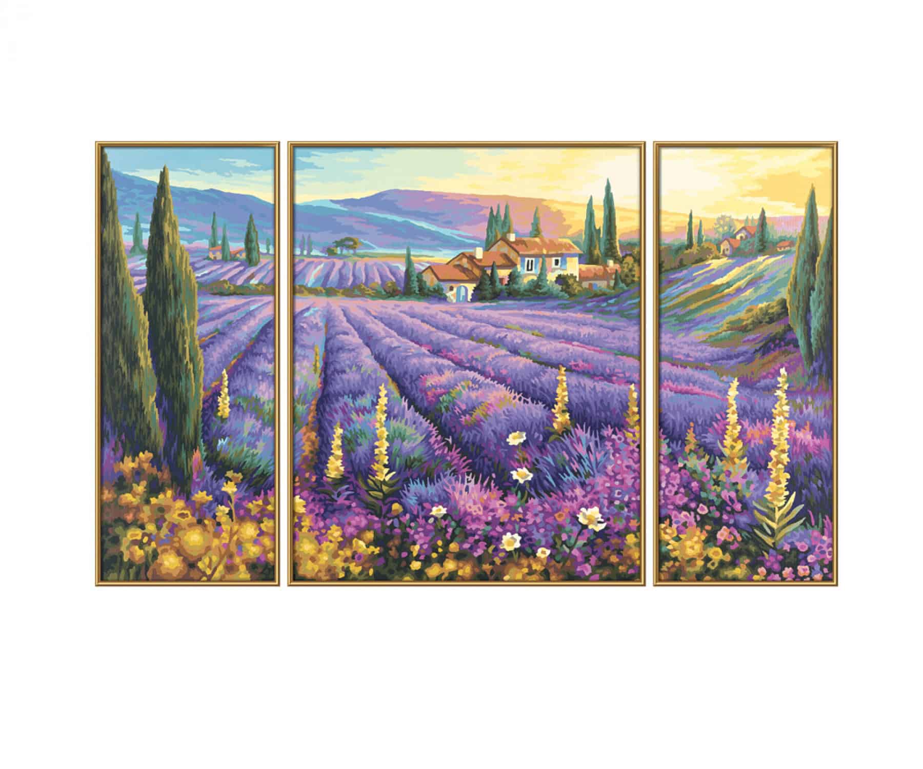 Lavender Fields, Triptych